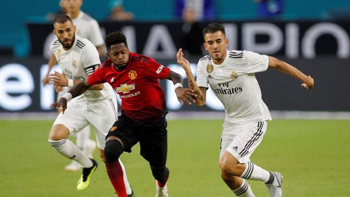MU kalahkan Madrid 2-1 di International Champions Cup 2018. (Foto: Andrew Innerarity/REUTERS)