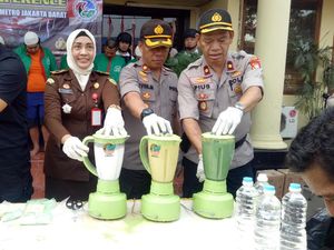 Polres Jakbar Musnahkan Narkoba Senilai Rp 20 M