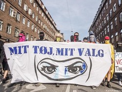 Aktivis Protes Larangan Pemakaian Niqab dan Burqa di Denmark