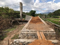 Talud Dibangun, Jembatan Mangkrak di Maros Hampir Jadi