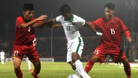 Ini adalah kemenangan ketiga Indonesia dalam tiga pertandingan di Piala AFF U-16 2018. Sebelumnya, Indonesia menggunduli Filipina 8-0 dan menang tipis 2-1 atas Myanmar. Foto: Zabur Karuru/Antara Foto