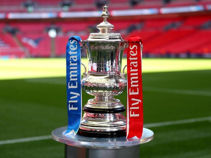 LONDON, ENGLAND - MAY 19:  A detailed view of the Emirates FA Cup Trophy prior to The Emirates FA Cup Final between Chelsea and Manchester United at Wembley Stadium on May 19, 2018 in London, England.  (Photo by Catherine Ivill/Getty Images)