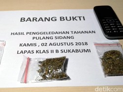Usai Sidang, 2 Tahanan di Sukabumi Selundupkan Ganja Lewat Anus