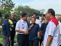 JK Tinjau Wisma Atlet Kemayoran Bareng Anies