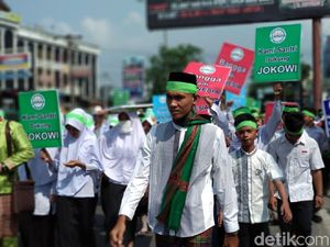 Santri di Medan Deklarasi Dukung Jokowi 2 Periode