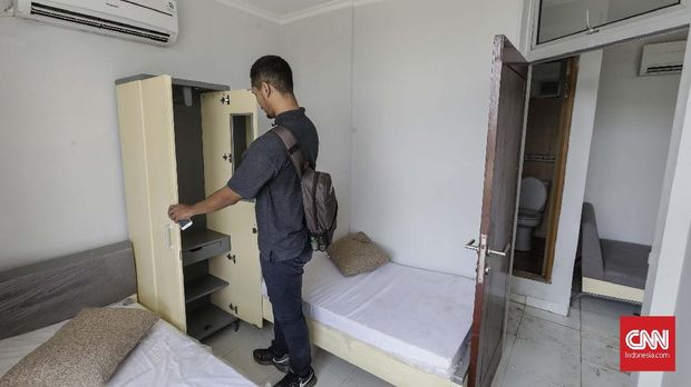 Suasana di dalam kamar di Kampung Atlet di Jakabaring.