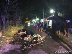 Dua Motor Bertabrakan Hingga Terbakar, 2 Bikers Tewas