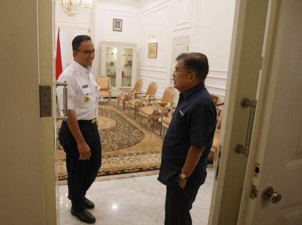 Foto: Anies Ajak JK Lihat Kantornya di Balai Kota