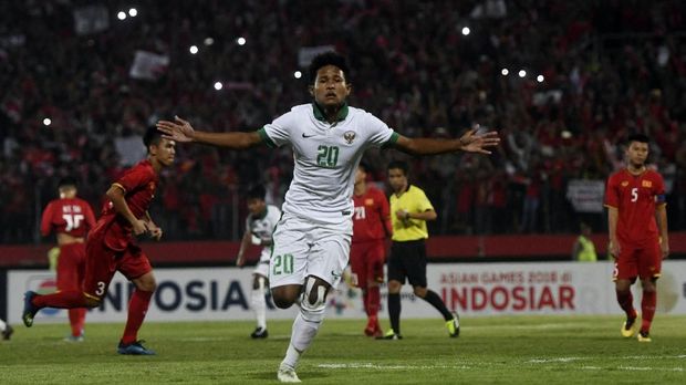 Bagus Kahfi mencetak dua gol saat melawan Timor Leste.
