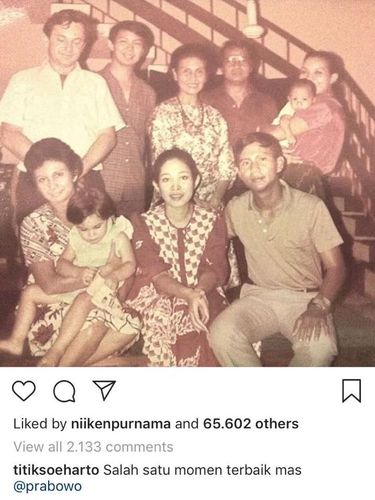 Prabowo Unggah Foto Nostalgia, Titiek: Momen Terbaik Mas