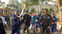 Foto: Kapolri-Panglima TNI dan Alex Noerdin Pawai Obor Asian Games