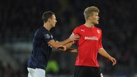 Bek internasional Denmark, Andreas Cornelius, dibeli Cardiff City dari FC Copenhagen dengan harga delapan juta pound sterling. Tapi, Cornelius dibekap cedera parah di tiga bulan awal dan gagal bikin satu gol pun dari 11 laga. Cornelius dijual lagi ke klub lamanya di bulan Januari dengan banderol tiga juta pound. (Stu Forster/Getty Images)