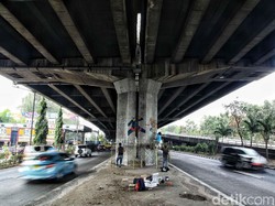 Akibat banjir Hindari Gerbang Tol Rawamangun dan Tol Cempaka Putih Ditutup