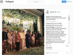 Prabowo Hadiri Pernikahan Panji Trihatmodjo