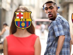 Sebelum Vidal, Barcelona juga sukses membajak Malcom dari AS Roma. Padahal sebelumnya Bordeaux sudah sepakat melepas winger 21 tahun itu ke Roma. (Foto: Twitter)