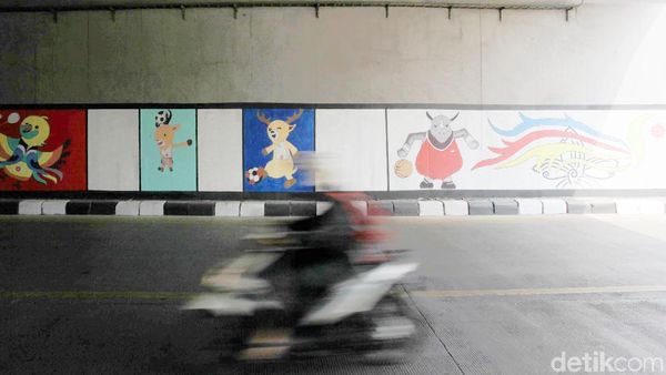 Mural Asian Games 2018 Hiasi Jalanan di Taman Mini