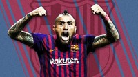 Barcelona mencapai kata sepakat dengan Bayern Munich untuk mendatangkan Arturo Vidal. Gelandang asal Chile itu dikontak tiga musim oleh Blaugrana dengan nilai transfer yang kabarnya mencapai 30 juta euro. (Foto: Twitter)