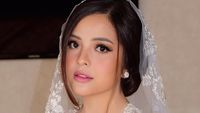 Cantik Nian! Tasya Kamila Anggun dengan Kebaya Putih saat Akad Nikah