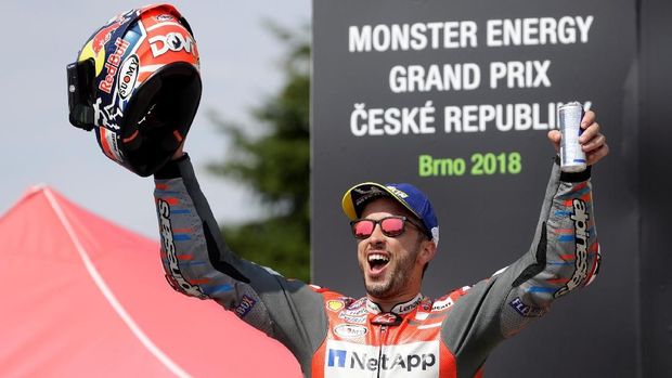 Andrea Dovizioso berhasil menjadi juara MotoGP San Marino 2018.