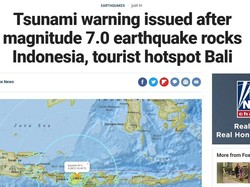 Terkait Gempa Lombok, Media Asing Langsung Soroti Bali