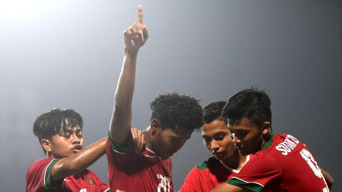 Indonesia akan berhadapan dengan Malaysia di semifinal Piala AFF U-16 2018 (Foto: Zabur Karuru/ANTARA FOTO)