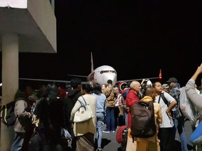 Foto: Kondisi di Bandara Lombok Setelah Gempa 7 SR