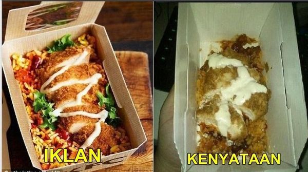 8 Meme Ekspektasi Vs Realita Makanan Ini, Aslinya Bikin Sedih!