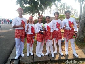 Ikut Senam Poco-poco di Monas, Siswa Ini Datang Sejak Pukul 02.30