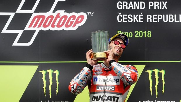 Andrea Dovizioso meraih kemenangan di MotoGP Republik Ceko.