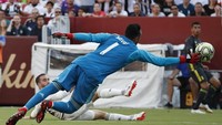 Laga berlangsung ketat sejak selepas kick-off. Juventus unggul lebih dulu ketika Dani Carvajal kurang sempurna mengantisipasi umpan silang dan membelokkannya masuk ke gawang sendiri di menit ke-12. (Foto: Geoff Burke-USA TODAY Sports/REUTERS)