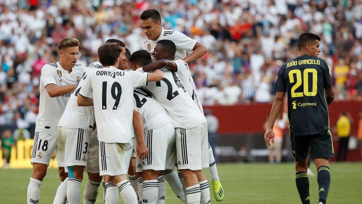 Real Madrid menang 3-1 atas Juventus di laga pramusim International Champions Cup 2018, Minggu (5/8). (Foto: Patrick McDermott/Getty Images)