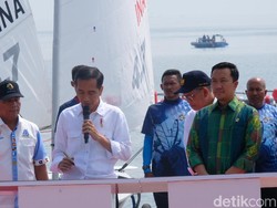 Jokowi Resmikan Venue Jetski dan Berlayar untuk Asian Games