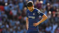 Kekecewaan Jorginho, tampak mewakili rasa frustrasi Chelsea. The Blues tidak berkutik di sepanjang permainan. Kalah penguasaan bola, City juga hanya menciptakan lima percobaan dan cuma dua yang mengarah ke sasaran. (Foto: Toby Melville/Reuters)