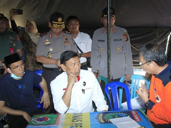 Wiranto Bersama TGB Pantau Kesiapan Pascagempa Lombok