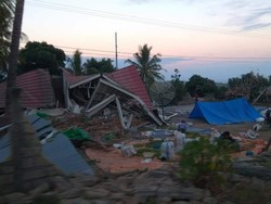 132 Gempa Susulan Terjadi Pascagempa Lombok 7 SR