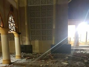 Penampakan Masjid Islamic Center NTB Pasca Diguncang Gempa