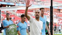 Guardiola baru saja mengantar City menjuarai Community Shield 2018 setelah mengalahkan Chelsea dengan skor 2-0. City tampil sebagai juara bertahan Premier League sementara Chelsea kampiun Piala FA musim lalu.  (Foto: Craig Brough/Action Images via Reuters)
