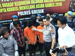 Jelang Asian Games, Puluhan Penjahat Jalanan Diringkus di Gresik