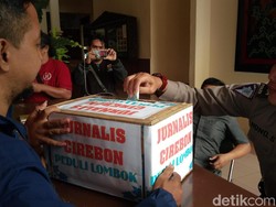 Jurnalis Cirebon Galang Donasi untuk Korban Gempa Lombok