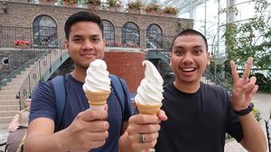 Sluuurrp! 10 Momen Seru Rayi RAN Saat Ngopi hingga Makan Es Krim Cone