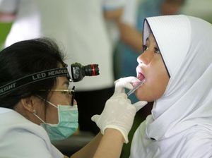 Siswa Mts Negeri 1 Batam Cek Kesehatan Gigi