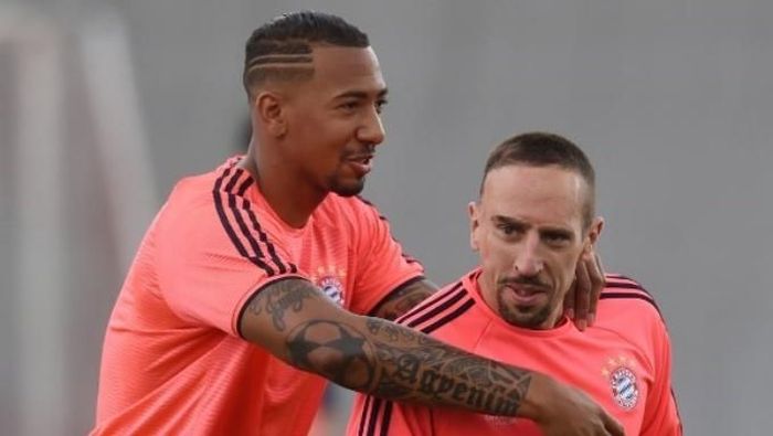 Jerome Boateng dan Franck Ribery. (Foto: Christof Stache/AFP Photo) Jerome Boateng dan Franck Ribery. (Foto: Christof Stache/AFP Photo)