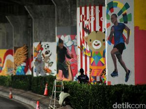Keren! Mural dari 200 Seniman Percantik Ibu Kota