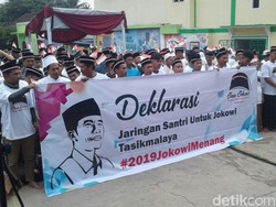 Jaringan Santri Tasikmalaya Deklarasi Dukung Jokowi