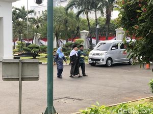 Jelang Pengumuman Cawapres Jokowi, Maruf Amin Datangi Istana