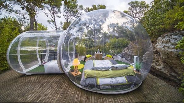 Foto: Hotel Gelembung Transparan di Prancis
