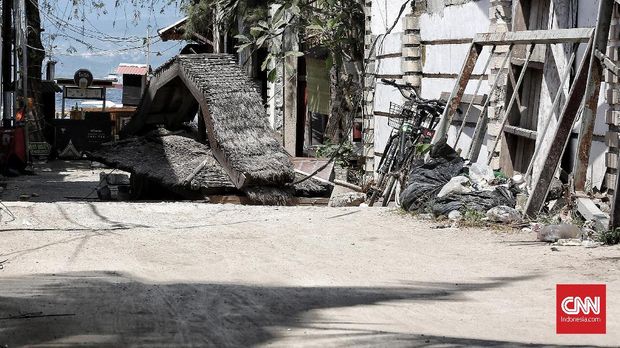 Gili Trawangan pasca-gempa Lombok, NTB.