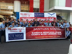 Bersama CT ARSA, Transmart Carrefour Kirim Bantuan ke Korban Gempa