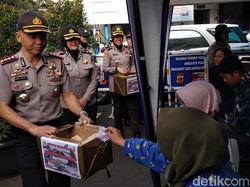 Polisi Bandung Galang Dana Bantu Korban Gempa Lombok