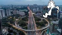 Keren! Doodle Godzilla Beraksi Ini Dibuat Pakai Ponsel